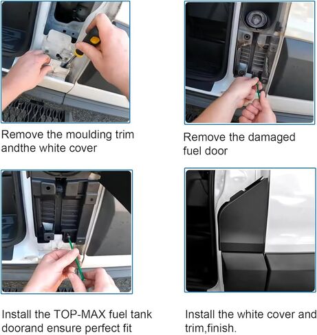 باب وقود العبور لعام 2015-2023 فورد ترانزيت شاحنات 150 ، 250 ، 350 (HD)-ملحق غطاء باب الغاز البديل (CK4Z-5427936-A ، CK4Z-5427936-F) in Kuwait