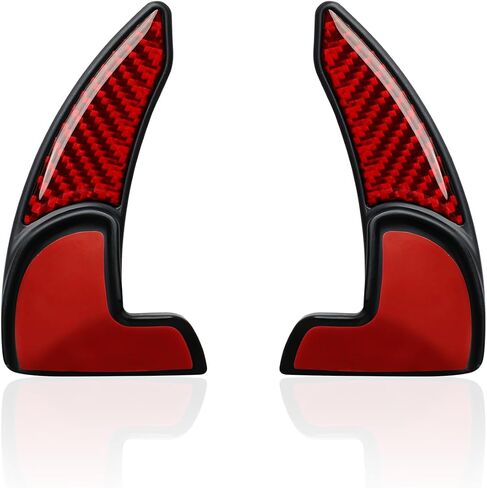 Steering Wheel Shift Paddles for 2015-2024 Dodge Challenger Charger Durango Chrysler 300 Accessories Carbon Fiber Stickers, Not Fit SRT/Hell CAT in Saudi Arabia