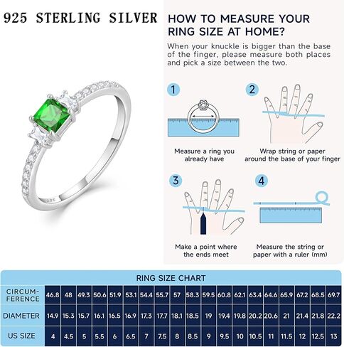 Veshon 925 Sterling Silver Engagement Rings for Women Radiant Cut Half Eternity Cubic Zirconia CZ Wedding Band Thin Stacking Rings Promise Rings for Her Size 5-10 in Kuwait