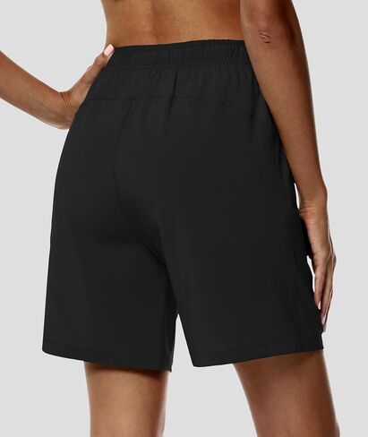 DIBAOLONG Women’s 7" Hiking Shorts Quick Dry Lightweight Athletic Gym Running Bermuda Shorts for Women with Pockets in Saudi Arabia