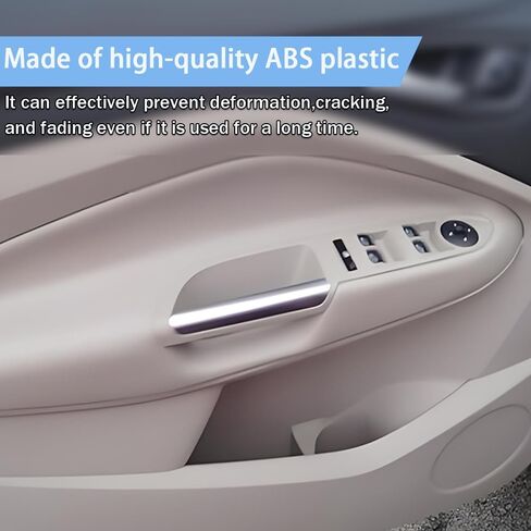 Silver Interior Armrest Front Pull Left Door Handle Grab Trim Compatible with Ford Escape Replace 2013-2019 CJ5Z7822621BA in Saudi Arabia