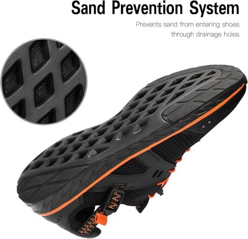 أحذية المياه Kricely Men Quick Dry Aqua Swime Shoes for Men Non Slip Beach Shoes Outdoor for Surfing in Kuwait
