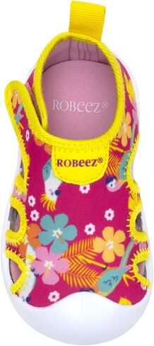 Robeez Kids Water Shoes Boys & Girls Slip Resistant Neoprene Aqua Shoes for Summer, Beach, Pool - Infant/Toddler, 12 Months - 3.5 Years in Kuwait