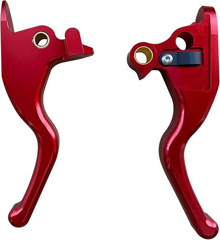 Motorcycle 3 Finger Clutch Brake Lever CNC Short Hand Clutch Brake Lever Fit for 2015-2024 Harley Low Rider/S Softail Sport Glide Street Bob (red) in Kuwait