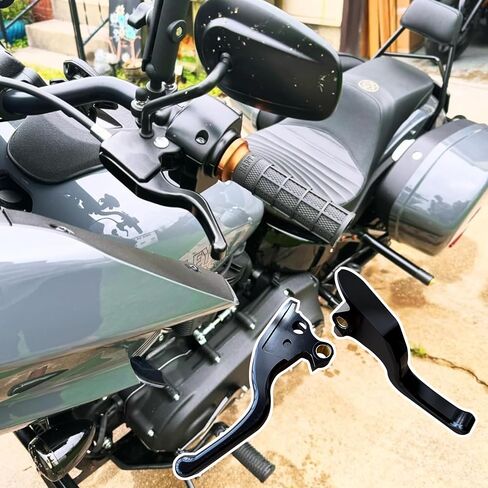 Motorcycle 3 Finger Clutch Brake Lever CNC Short Hand Clutch Brake Lever Fit for 2015-2024 Harley Low Rider/S Softail Sport Glide Street Bob (red) in Kuwait