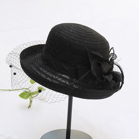 Women Organza-Veil Luncheon Spring-Hat - Kentucky Fascinator Hat Derby Cocktail Tea Party Hat in Saudi Arabia