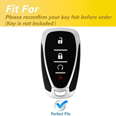 Pink for Chevy Key Fob Cover with Keychain Fits for Chevrolet Equinox Malibu Spark Cruze Traverse Blazer Smart Key (4-Button-B) in Saudi Arabia