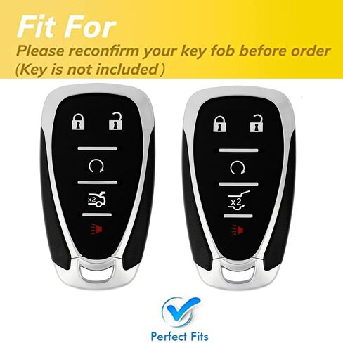 Pink for Chevy Key Fob Cover with Keychain Fits for Chevrolet Equinox Malibu Spark Cruze Traverse Blazer Smart Key (4-Button-B) in Saudi Arabia