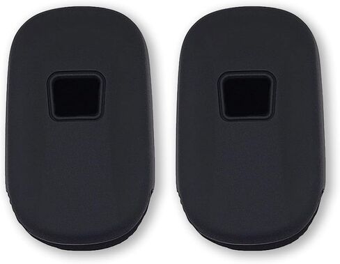 Autobase Silicone Key Fob Cover for Honda Accord Civic CR-V CRV Pilot Passport Insight Ex Ex-L Touring | ملحق السيارة | حالة الحماية الرئيسية - 2 أجهزة كمبيوتر (أسود) in Kuwait