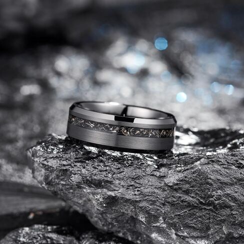 King Will Mens Wedding Band 8mm Tungsten Rings for Men Koa Wood Inlay Engagement Anniversary Ring Comfort Fit for Daily Wear Size 7-14 in Saudi Arabia