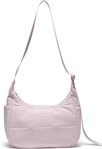 Pander Nylon Crescent Shoulder Bag, Medium Sling Crossbody with Adjustable Strap. in Kuwait