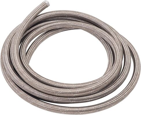 Edelbrock Russell 632100 3 Feet -Pro-Flex Pre-Packaged Stainless Steel Braided Hose, Silver, -8AN - 0.500 in. in Saudi Arabia