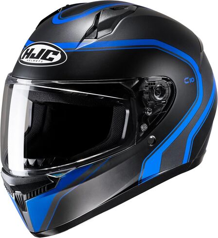 HJC C10 ELIE Full Face Motorcycle Helmet مع درع قفل HJ-34P ، DOT معتمد (MC5SF ، متوسط) in Kuwait