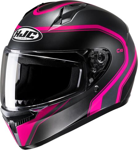 HJC C10 ELIE Full Face Motorcycle Helmet مع درع قفل HJ-34P ، DOT معتمد (MC5SF ، متوسط) in Kuwait