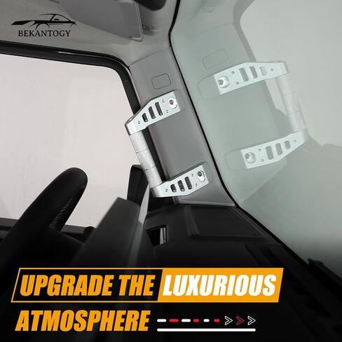 Car A-Pillar Grab Handle Grip Kit Compatible with INEOS Grenadier 2022-2024+ Aluminum A-Pillar Grip Handle Car Interior Replacement Accessories 1PCS (Black) in Kuwait