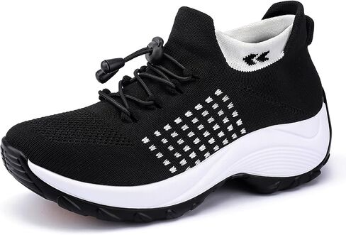 Comfortable Breathable Women Walking Shoes Slip on Trainers Women's Orthopedic Casual Ladies Shoe Thick Bottom in Kuwait