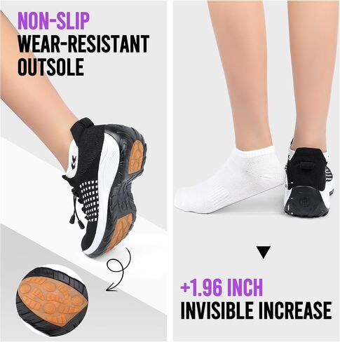 Comfortable Breathable Women Walking Shoes Slip on Trainers Women's Orthopedic Casual Ladies Shoe Thick Bottom in Kuwait