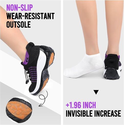 Comfortable Breathable Women Walking Shoes Slip on Trainers Women's Orthopedic Casual Ladies Shoe Thick Bottom in Kuwait