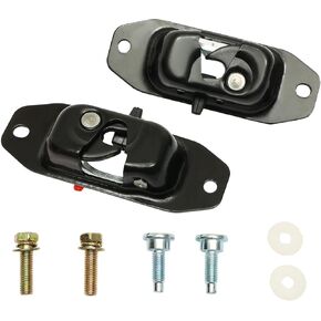 Tailgate Latch Kit, Compatible with 2007-2018 Chevy Silverado & GMC Sierra 1500 2500 3500 HD, Rear Left Driver & Right Passenger Liftgate Key Latch, with Tail Gate Striker Bolts