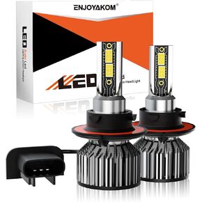 Compatible for Ford F150 2004-2014 Light Bulbs, 24000LM 600% Brighter 9008/H13 Fog Bulbs Lights 6500K White 1:1 Size Replacement with Cooling Fan, Plug and Play, Pack of 2