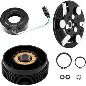 Torchbeam 78541 AC Compressor Clutch Kit Fit for Beetle 1998-2005, Jetta 1999-2000 2005 1.9T 2002-2004, Golf 2000-2001 2003-2005, Jetta 1999-2000 2005 2.0L, TT Quattro, Replace 144023NEW