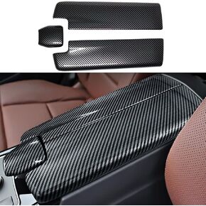 Interior Center Console Armrest Storage Box Panel Cover Trim for Mercedes Benz E Class W212 Accessories 2010-2015 and CLS W218 2012-2017 (Not Real Carbon)