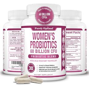 البروبيوتيك الأمثل البحتة (أنواع مختلفة) مع أنزيمات prebiotics العضوية والهضم (30 عدد (حزمة 1) ، غير متوفرة)