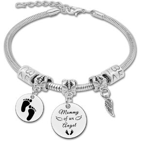 Loss of Baby Gift Memorial Bracelet Sympathy Gift for Loss of Baby Miscarriage Gifts for Women Child Bereavement Gifts for Mother Baby Memorial Keepsake Mommy Gifts Remembrance Condolence for Baby