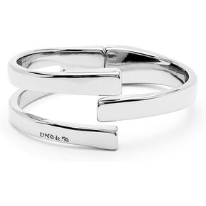 UNOde50 Sterling Silver-Plated Statement Bracelet, Rigid Design, SER ORIGINAL Collection