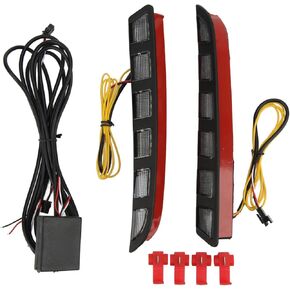 LED DRL Lights 12V LED DRL تشغيل الأضواء أثناء النهار تشغيل مصابيح الضباب أبيض استبدال العنبر الأزرق ل Tucson 2021+