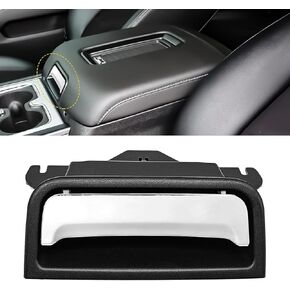 Center Console Latch, Silver Plate Armrest Lid Lock Compatible with Chevy Silverado Suburban Tahoe 2014-2020, Replace# 22861304 22792217 Center Console Cover Lock