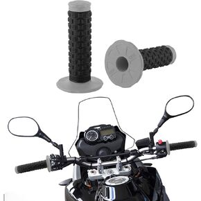2PCS Motorcycle Grips, Dirt Bike Handlebar Grips, 7/8" Dirt Bike Pillow Top Grips, Car Accessories Anti-Slip Universal Handlebar Racing Grip for Motocross Scooter Dirt Bike (Orange/Black)