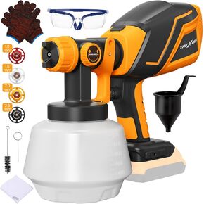 Cordless Paint Sprayer for DeWalt 20V MAX Battery, Electric Paint Sprayer with 1200ML,Easy to Clean,Adjustable Spray Modesfor Home Renovation and Car Painting(Battery Not Included)