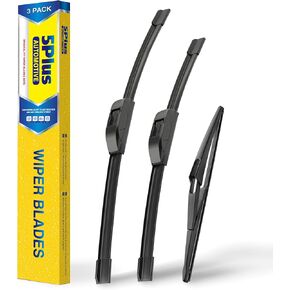 5 PLUS Windshield Wipers Replacement For 2017-2022 Nissan Rogue Sport Windshield Wipers, Original Equipment Automotive Replacement Windshield Wiper Blades 28"+18"+12"(3 Wipers)