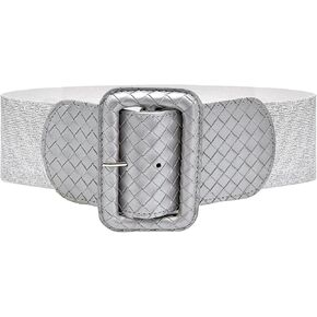 Wide Stretchy Belt for Women, Fashion Elastic Belts Ladies Waist Belt Stretchy Cinch Belts Waistband for Dresses