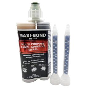 Maxi-Bond Multi-Purpose Panel Adhesive Metal, Two Part Epoxy Adhesive, Non-Sagging, High Strength, Bond to Molding Compound Panels, Metal, Fiberglass - Panel Bond Adhesive (MB-155) (1)