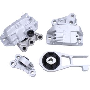MOTOKU Engine Motor Mount and Transmission Mount and Torque Strut Bracket for Jeep Renegade 2015-2018, Fiat 500X 2016-2018