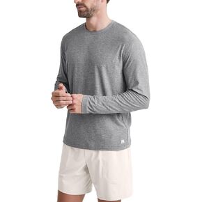 ODODOS Men's Long Sleeve Performance T-Shirt - Stratum Tech Tee, Ultra Soft Moisture Wicking UPF 50+ - The Ascent Series