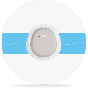 G7 Adhesive Patches Waterproof, 55 Pack Premium Transparent Patches for G7 & Stelo Hypoallergenic & Skin-Friendly Overpatch Pre-Cut Film Tape 10-15 Days Long Stay, Blue
