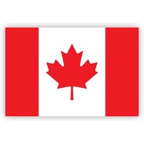 Canadian Flag Car Magnet 2-Pack 4"x6" - Canada Vinyl Red & White National Pride Decoration | UV Resistant Automotive Sticker for Truck/SUV/Vocho Classic Cars
