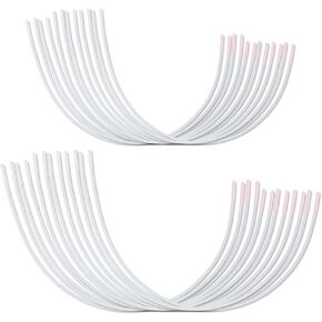 12 Pairs Bra Underwires, Metal Bra Wire Replacement Sturdy Bra Supporters Underwire Repair Parts for D Cup E Cup Bra Accessories Supplies White