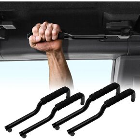 4 Pcs Aluminum Alloy Grab Handles for Ford Bronco 2021-2024, Front and Rear Roll Bar Handles for 2-Door & 4-Door Models,for Ford Bronco Accessories