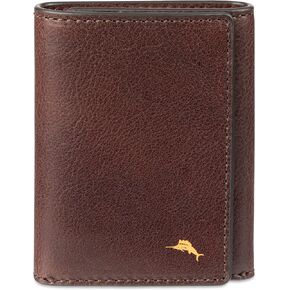 Tommy Bahama Men's Compact Trifold Leather Wallet
