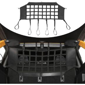 Linskip Cargo Pet Barrier Mesh Compatible with 2021-2024 2025 Ford Bronco Accessories, Pet Mesh Divider Backseat for Bronco 4 Door Trunk Interior Accessories