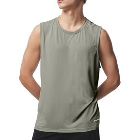 Riverruns Men's Sleeveless Tank Tops Quick Dry Workout Shirts for Gym Fitness Running Beach Swim