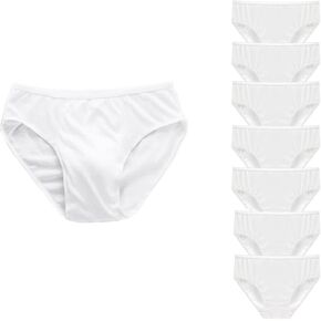 Men's Disposable Panties Underwear Travel Panties Pure Cotton Emergencies Panties for Business Trip Travel Hotel Spa Hospital Pants White Small(7pcs/pk)