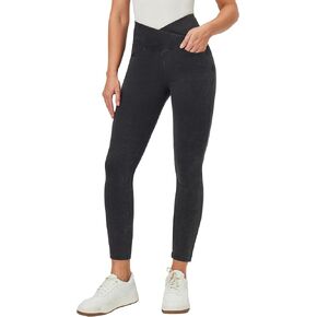 Heathyoga Crossover Jeggings for Women Tummy Control Pull on Stretchy Jeans for Women High Waisted Skinny Jeans