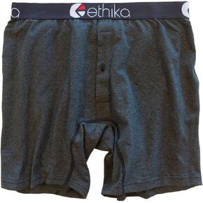 Ethika Boy's Alternate Boxer Brief | *Solids* Heather Black Grey