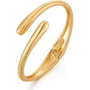 MUYAN Trendy Hinged Bangle Bracelet for Women Chunky Statement Cuff Bracelet Fashion Jewelry