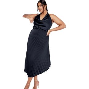 City Chic Women's Plus Size Skirt - Amaya Asymmetrical Harmonica Pleat